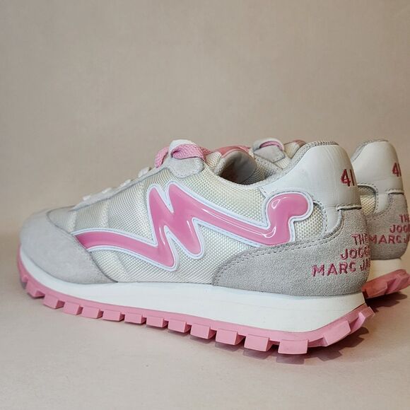 Marc Jacobs Sneakers The Jogger Pink Suede Womens Size US 11 Euro 41 - Picture 4 of 12